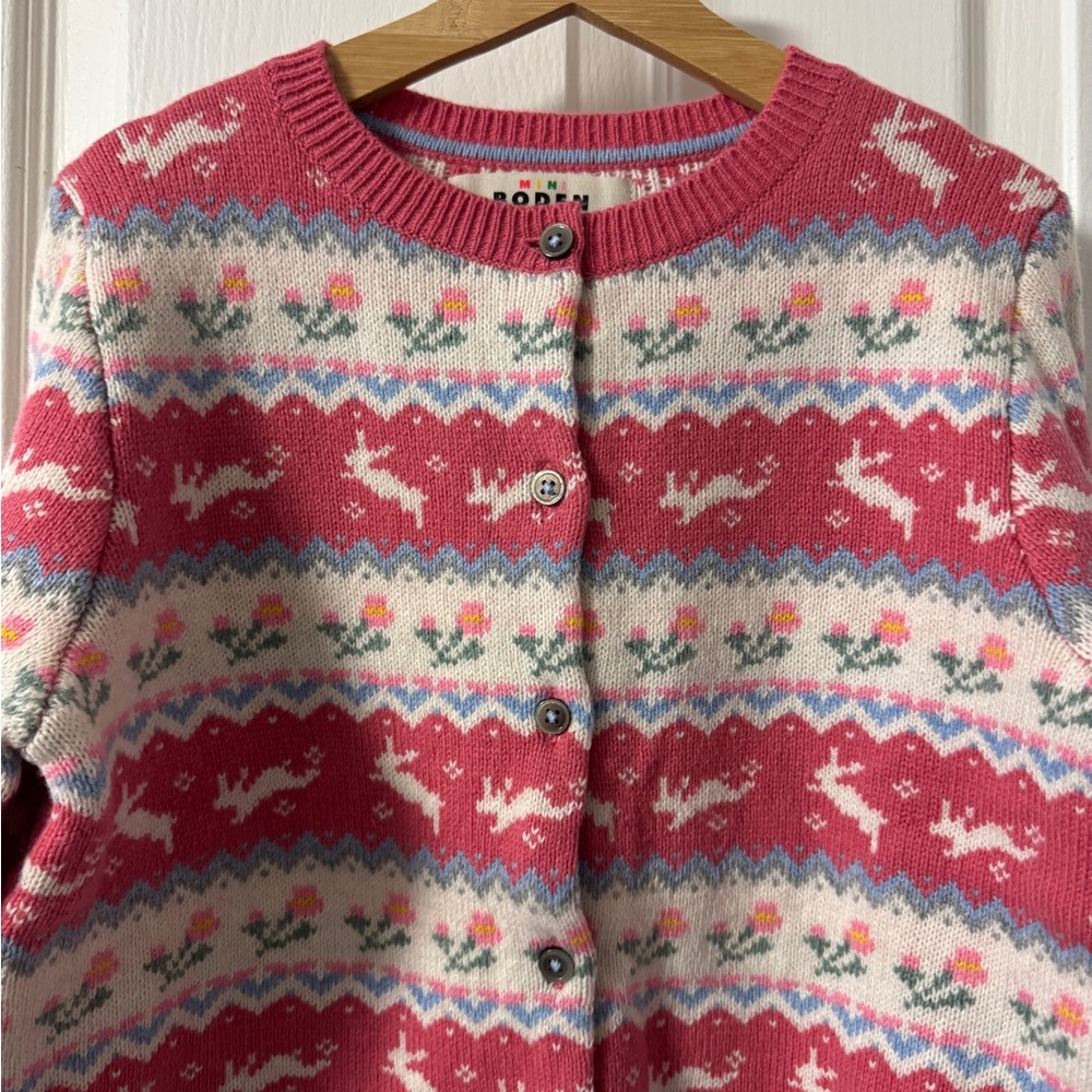 Mini Boden Bunny Cardigan 8-9Y